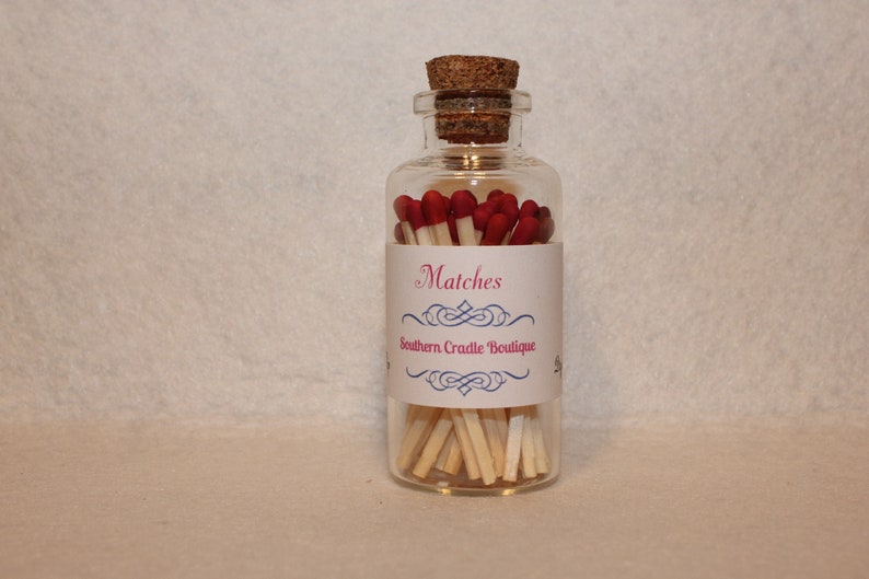 Fancy Matches in a Bottle Etsy