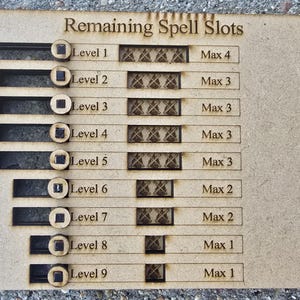 Spell Slot Tracker Digital Files