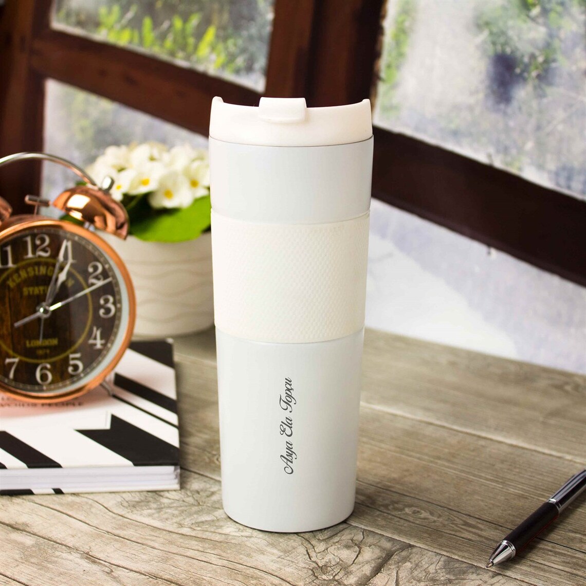 Personalized Tea / Coffee Thermos Gift for any occasion Any Etsy
