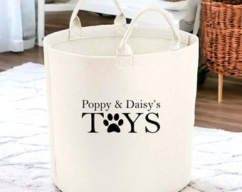 Personalised Dog Toy Tub | Toy Box | Custom Dog Image Photo | Personalised Dog Owner Present | Christmas Gift | New Puppy Dog | Basket