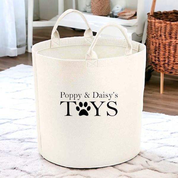 Personalised Dog Toy Tub | Toy Box | Custom Dog Image Photo | Personalised Dog Owner Present | Christmas Gift | New Puppy Dog | Basket