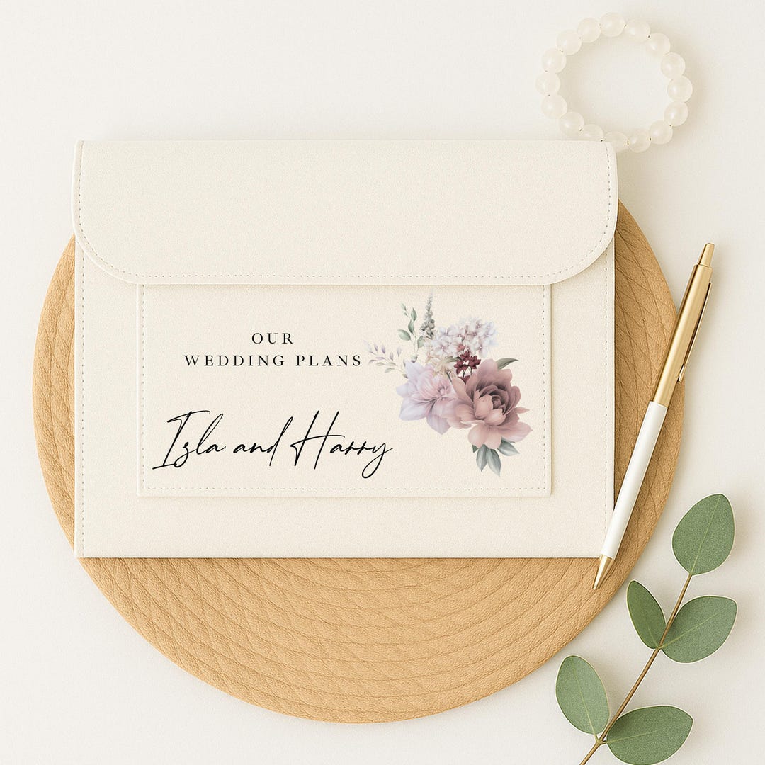Wedding Notes Folder | Wedding Documents Plans | Customised ...