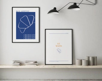 IMPRIMER | croissant | Affiche | Druck | Image | Déko | Geschenk