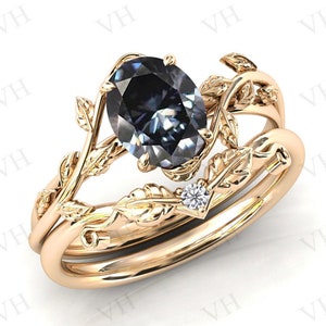 Psiroy Promise Rings For Her - Yellow Gold Plated Simulated Ruby Vine Leaf Fashion Jewelry