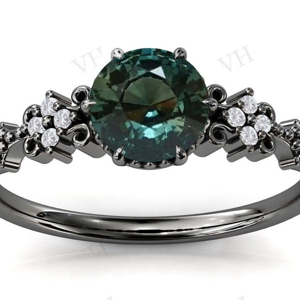 Black Metal Ring Etsy