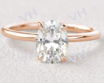 Unique Solitaire White Topaz Engagement Ring Natural White Topaz Wedding Ring Vintage White Topaz Bridal Anniversary Promise Ring For Women