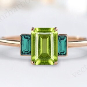 White Gold With Peridot Diamond Halo Ring - Fine Jewelers