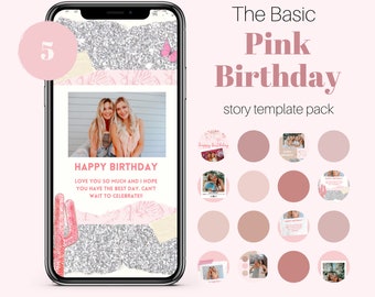 Instagram Story Birthday Etsy