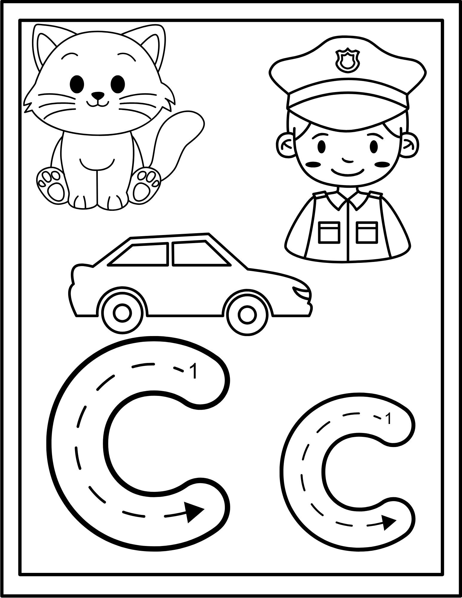 Teacher Alphabet Coloring Pages 27 Pages Printable Instant Download PDF ...