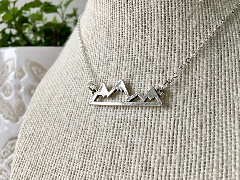 Mountain Pendant Mountain Jewelry Mountain Necklace Gifts for Her Nature Inspired Jewelry