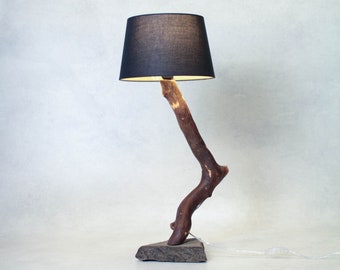 Leuchte Tischlampe Treibholz Lampe Unikat Rustikal Standleuchte Stehlampe Holz Woodlamp Ast Dekolampe Exclusive Massivholz