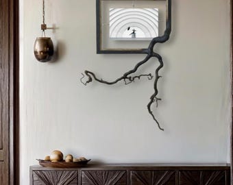 Fusion Frame Driftwood Wandkunst Frame Ontwerp Massief Natuurlijk Hout Handgemaakt Frame Sculptuur Tak Kunst Fotolijst Wandhanger WABI SABI