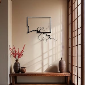 Fusion Frame Drivved Väggkonst Ramdesign Massivt Naturträ Handgjord Ram Skulptur Grenkonst Tavelram Väggbonad WABI SABI