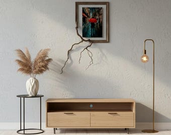 Fusion Frame Driftwood Wandkunst Frame Ontwerp Massief Natuurlijk Hout Handgemaakt Frame Sculptuur Tak Kunst Fotolijst Wandhanger WABI SABI