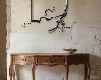 Custom Fusion Frame Driftwood Wall Art Frame Design Solid Natural Wood Handmade Frame Sculpture Picture Frame Wall Hanging WABI SABI