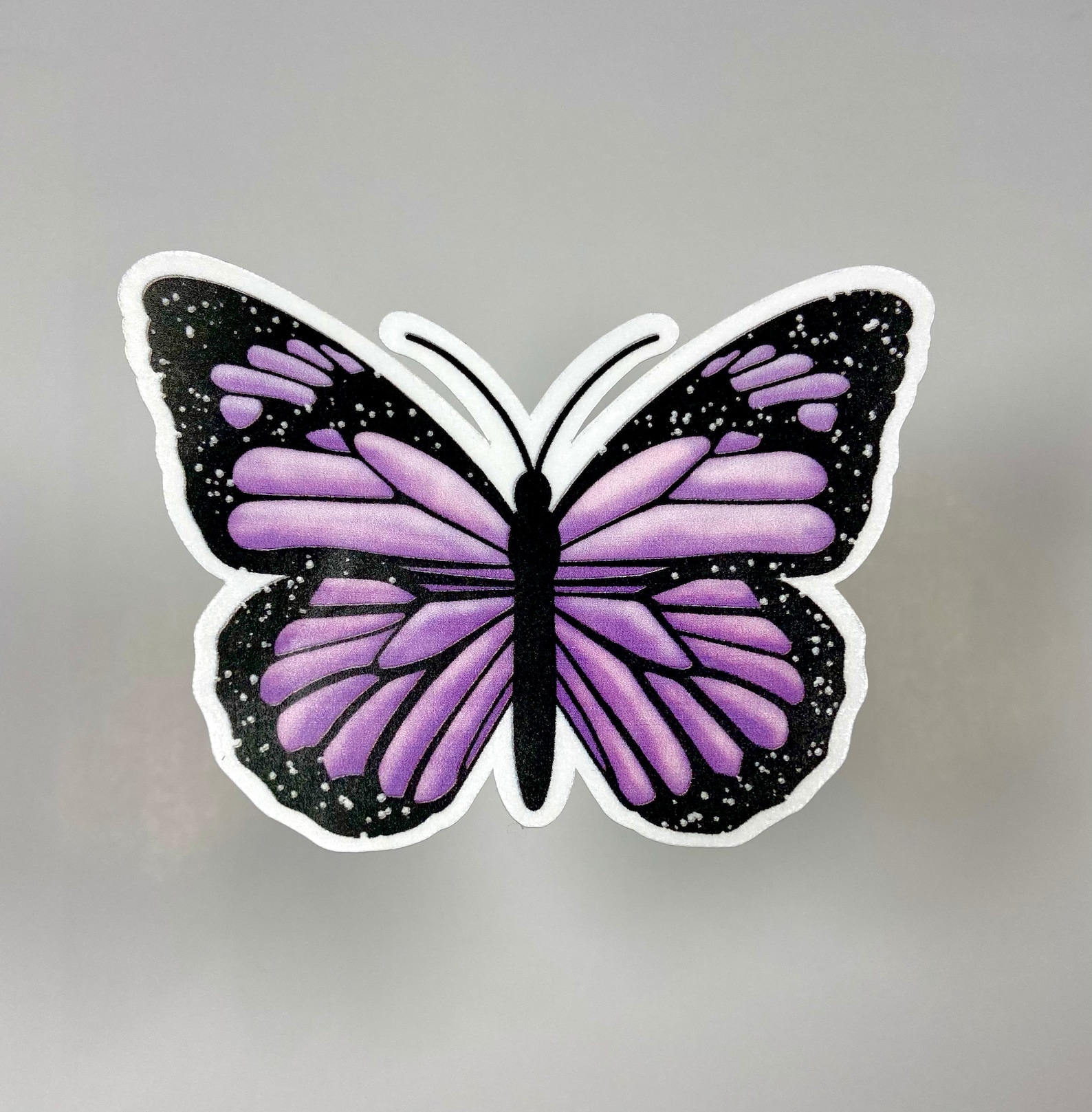 Purple Butterfly Sticker Etsy