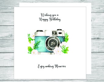 Handmade Birthday Card for a Camera enthusiast