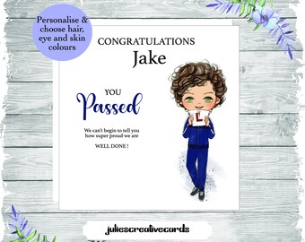 Personalised Driving Test Card: Congratulations Card