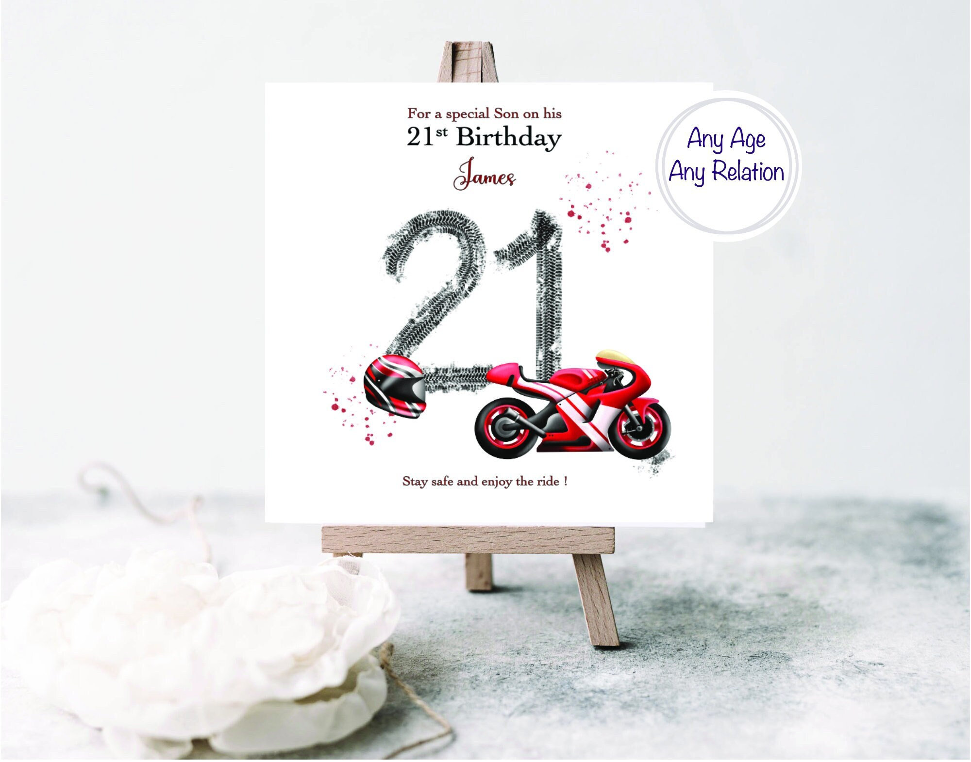 Extra Large Grandson Birthday Card - XL Big Thick A4 Size