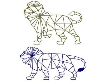 Free Free Geometric Lion Svg 652 SVG PNG EPS DXF File