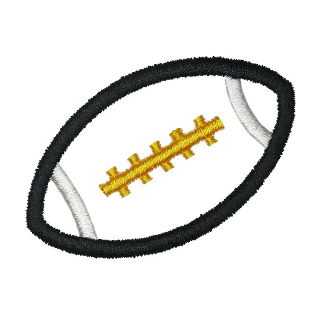 Football Applique Embroidery Design Instant Download PES DST - Etsy