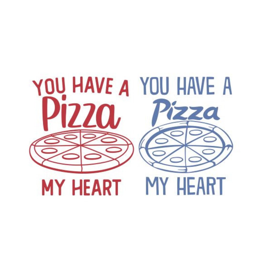 Pizza My Heart Cuttable Design SVG Cut File Designs - Etsy