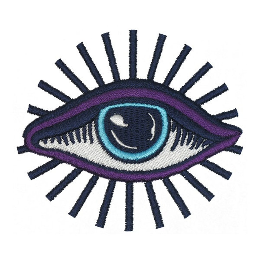 Evil Eye Embroidery Design Instant Download PES DST Etsy