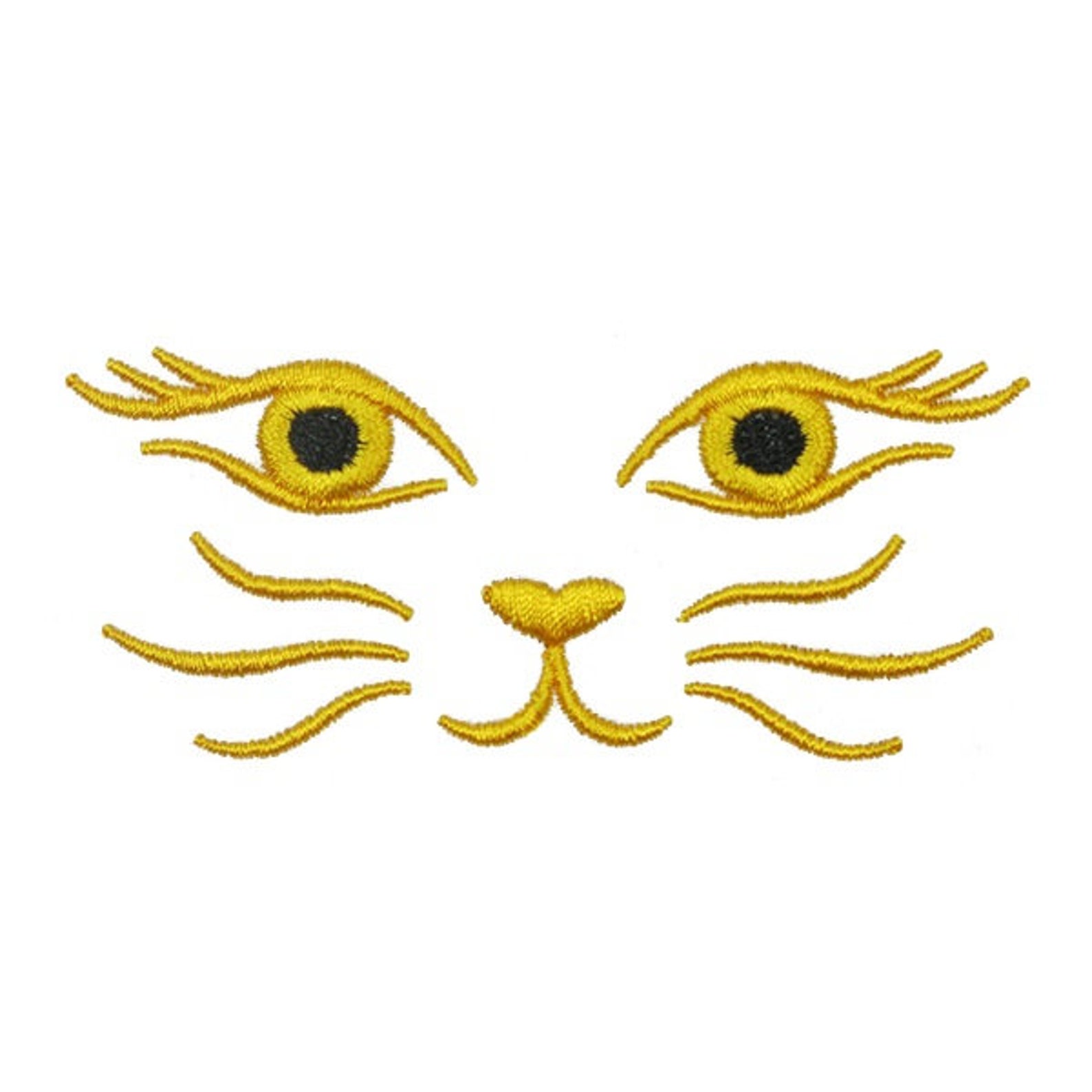 Cat Face Embroidery Design Instant Download PES DST Etsy