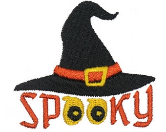 Spooky Witch Hat Embroidery Design - Instant Download PES DST