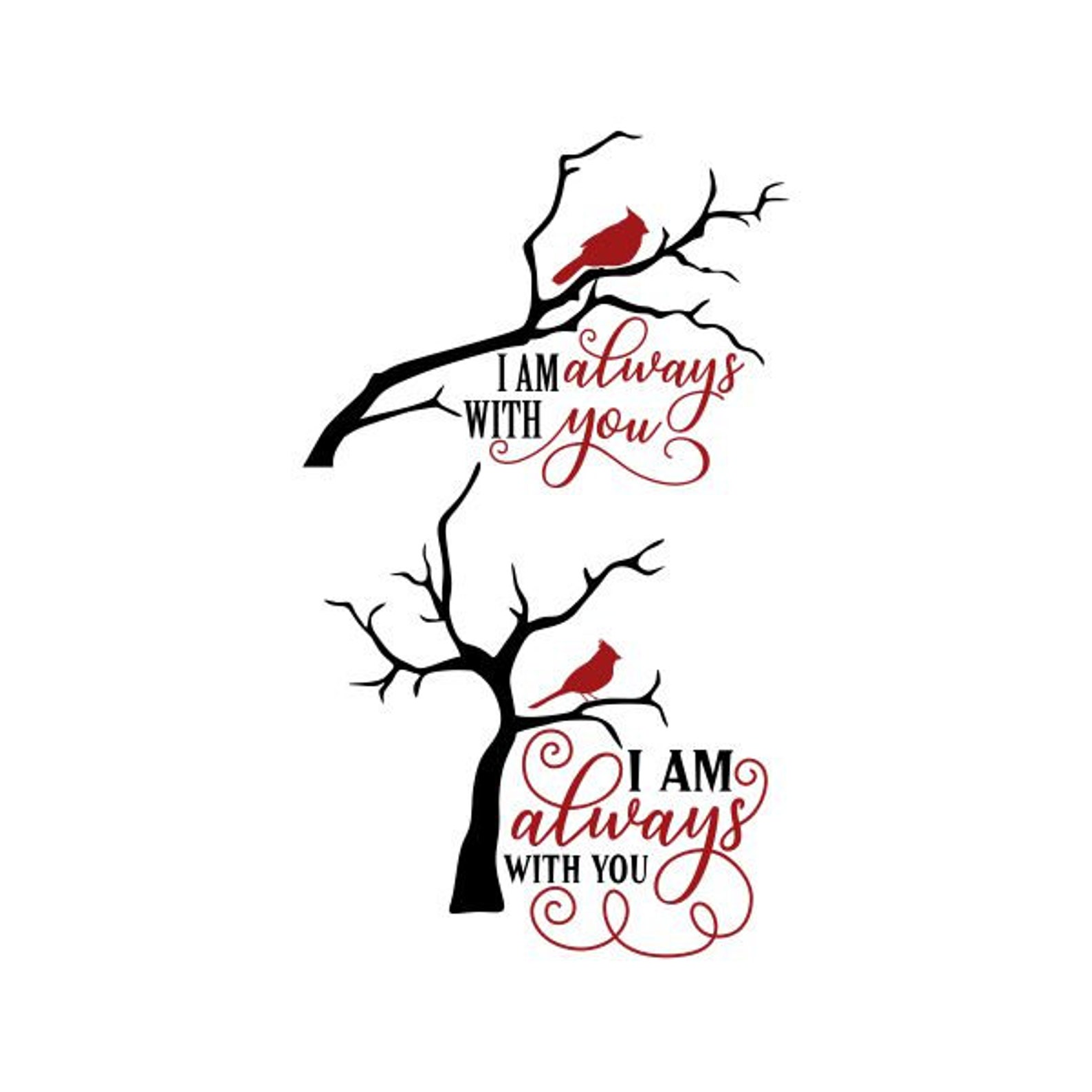 I Am Always With You Cuttable Design SVG PNG DXF &amp; Eps Designs Cricut ...