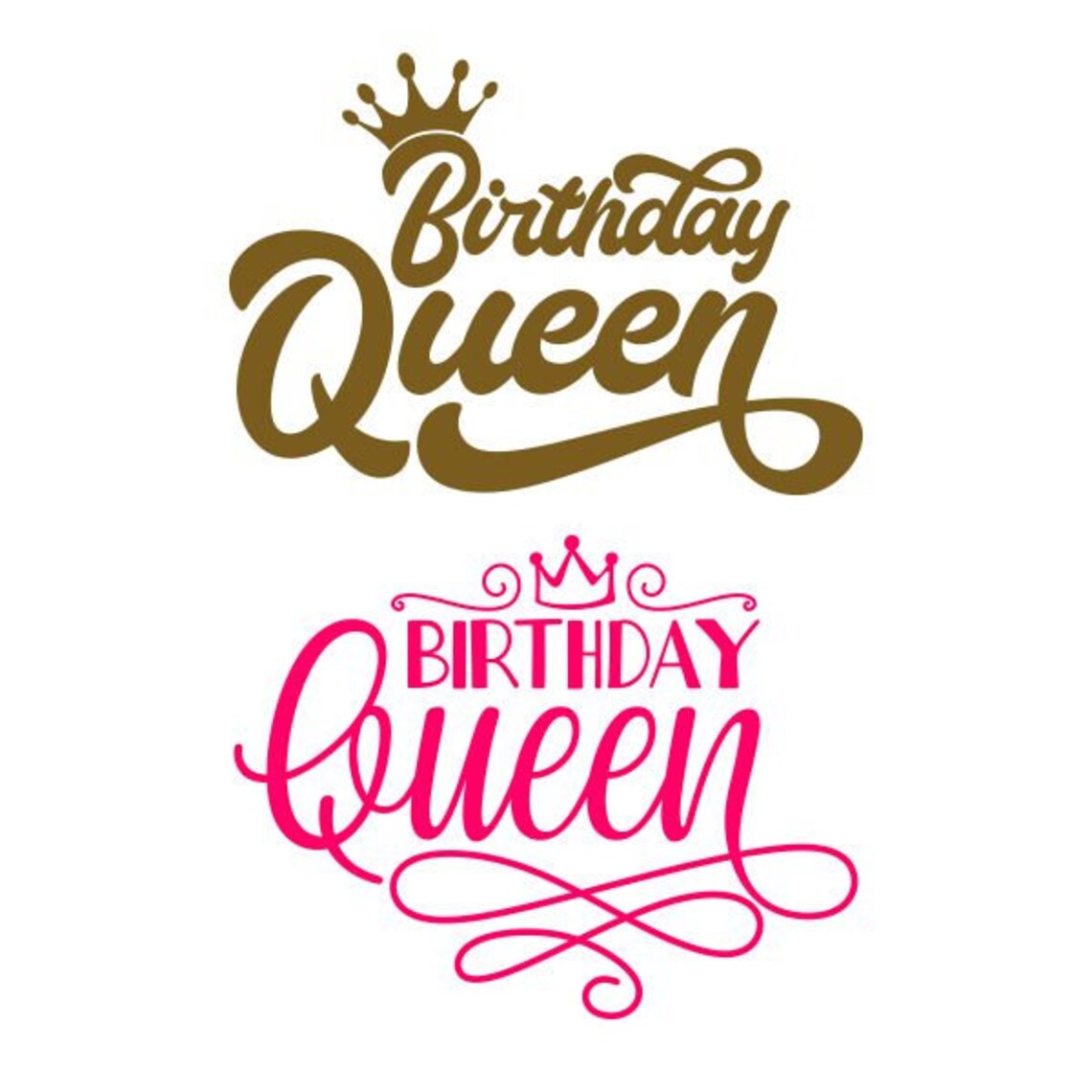 Birthday Queen Cuttable Design SVG PNG DXF & Eps Designs - Etsy