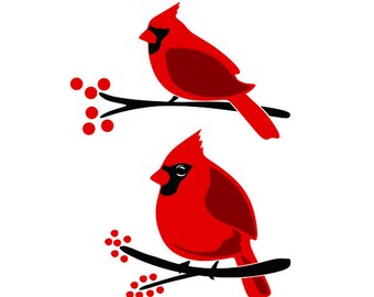 Cardinal Dxf File Etsy