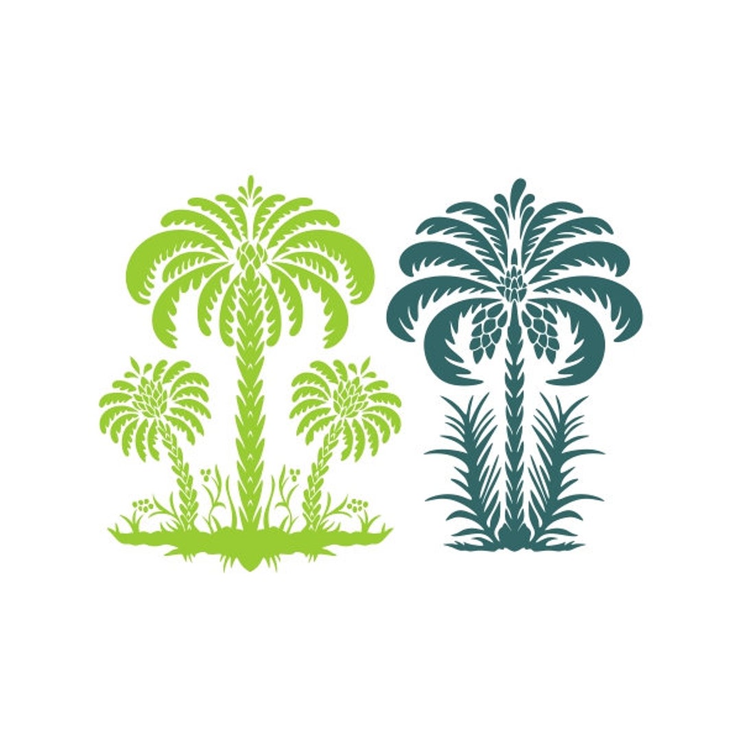 Tree Cutable Palm Tree Cuttable Design SVG PNG DXF & Eps Designs Cricut Cameo File ...