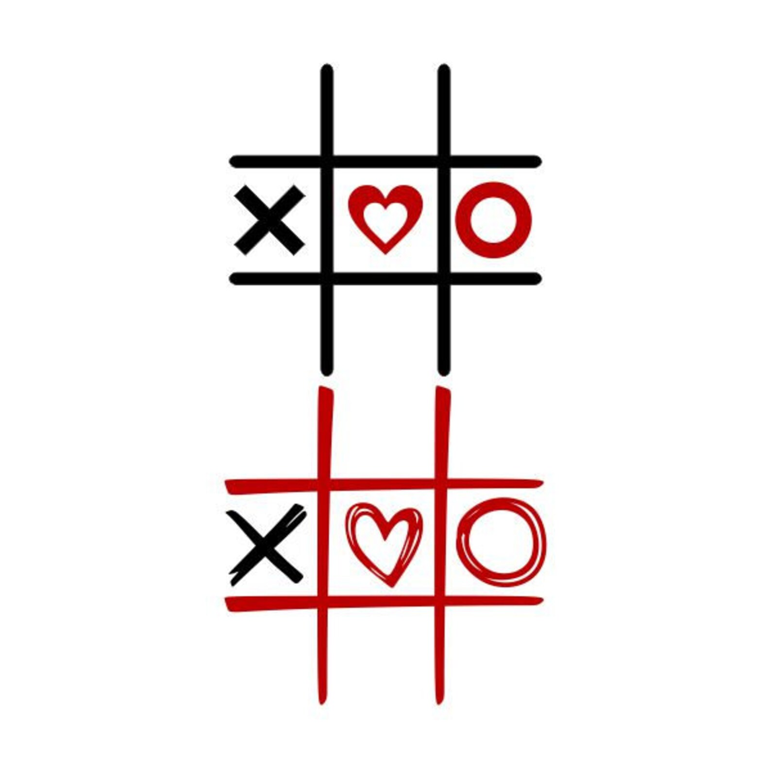 Tic Tac Toe Cuttable Design SVG Cut File Designs - Etsy