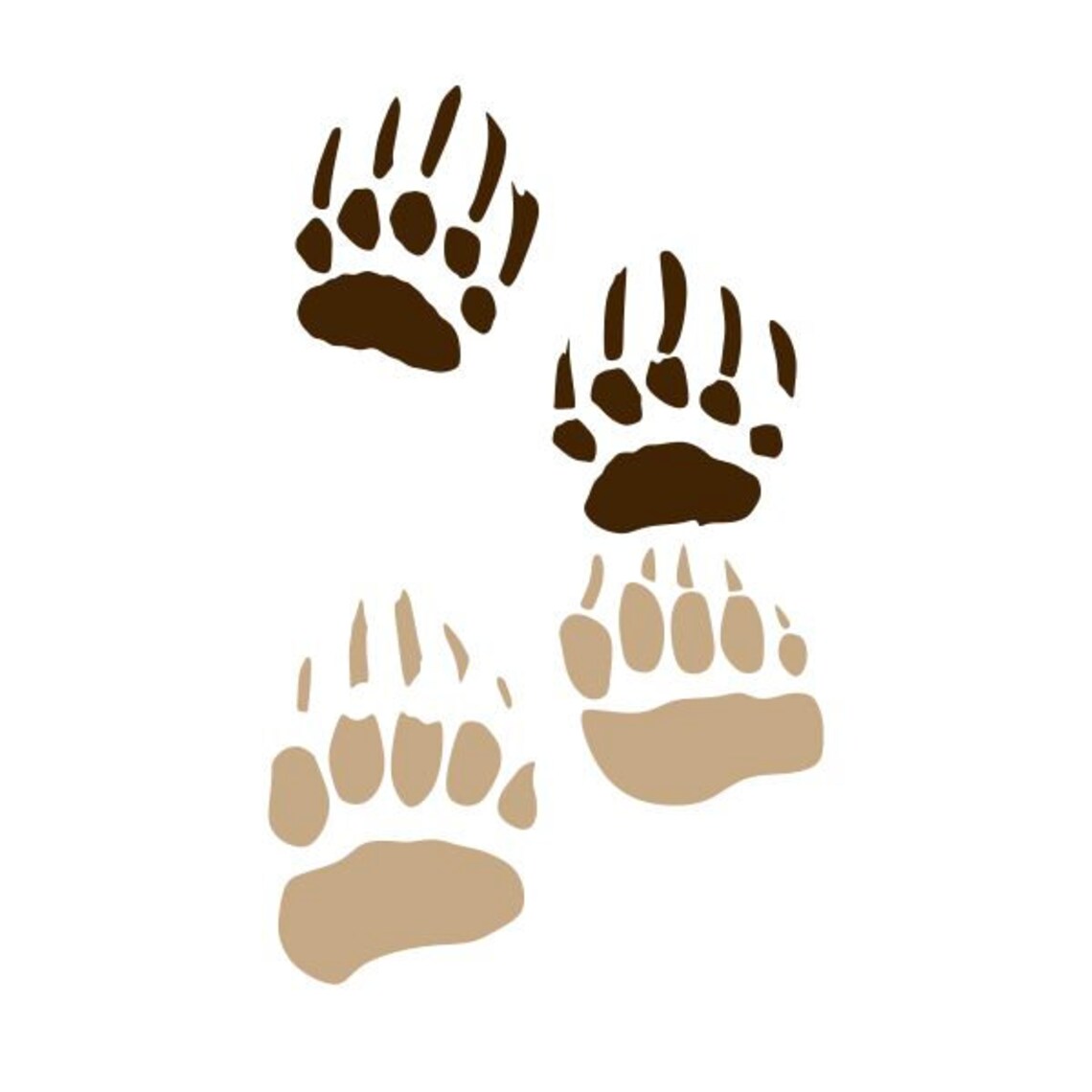 Bear Paw Cuttable Design SVG PNG DXF & eps Designs Cricut | Etsy