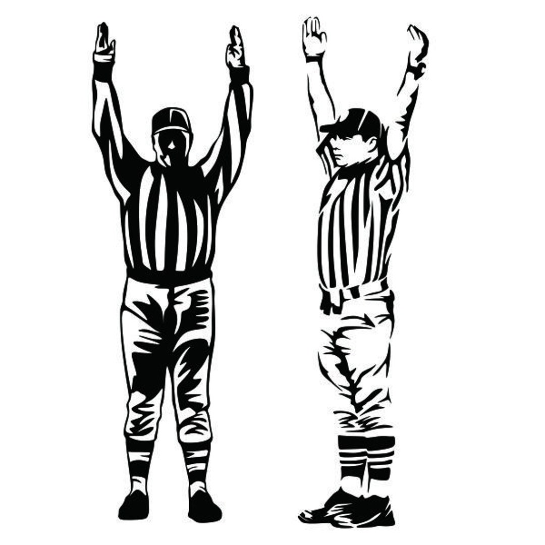 Football Touchdown Referee Cuttable Design SVG PNG DXF & Eps Designs
