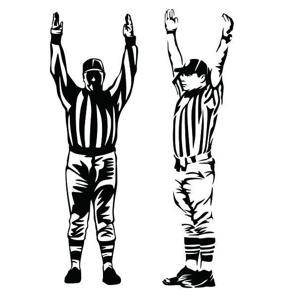 Football Touchdown Referee Cuttable Design SVG PNG DXF & eps | Etsy