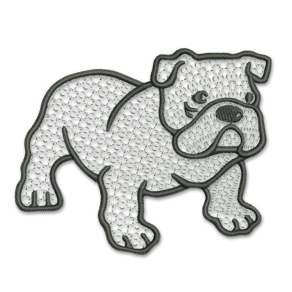 Georgia Bulldog Dog Sketch Embroidery Design - PES DST Téléchargement instantané