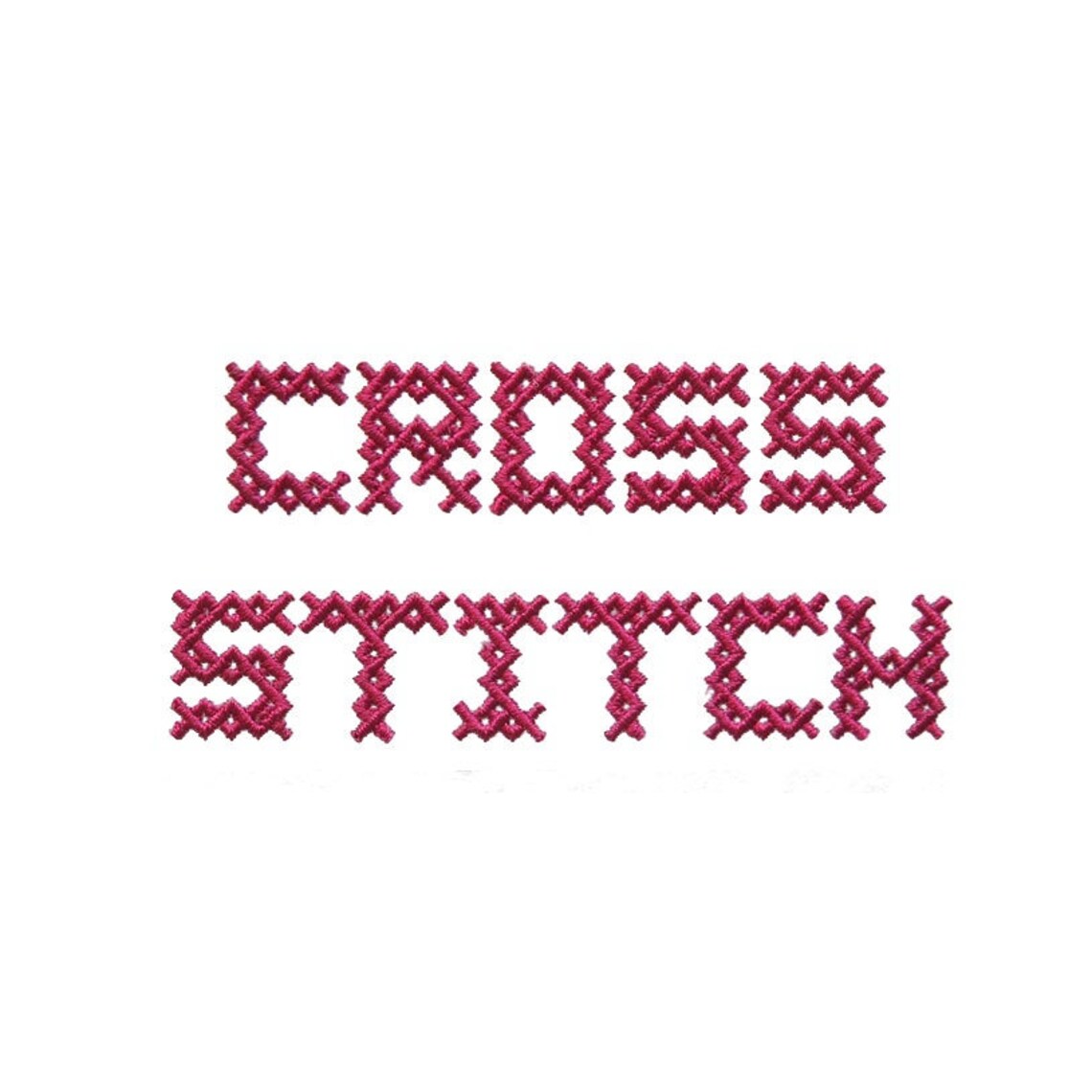Cross Stitch Style 1 Machine Embroidery Font PES DST BX Etsy