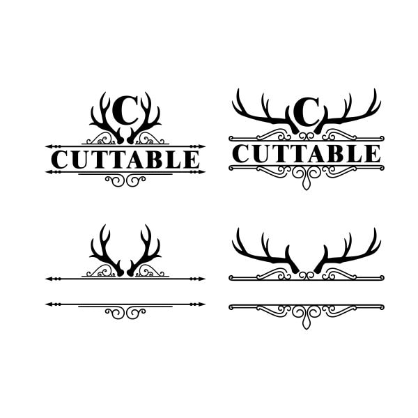 Antler Mailbox Cuttable Design SVG PNG DXF & eps Designs Cricut Cameo File Silhouette