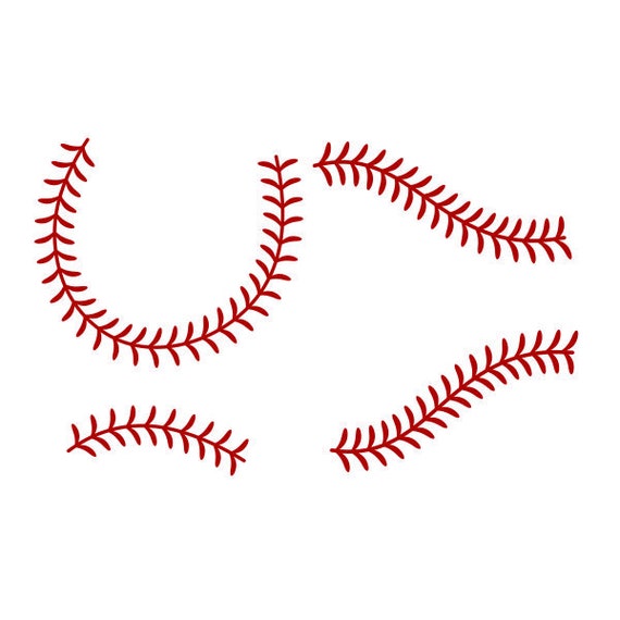 Softball Stitches Cuttable Design SVG PNG DXF & Eps Designs Etsy