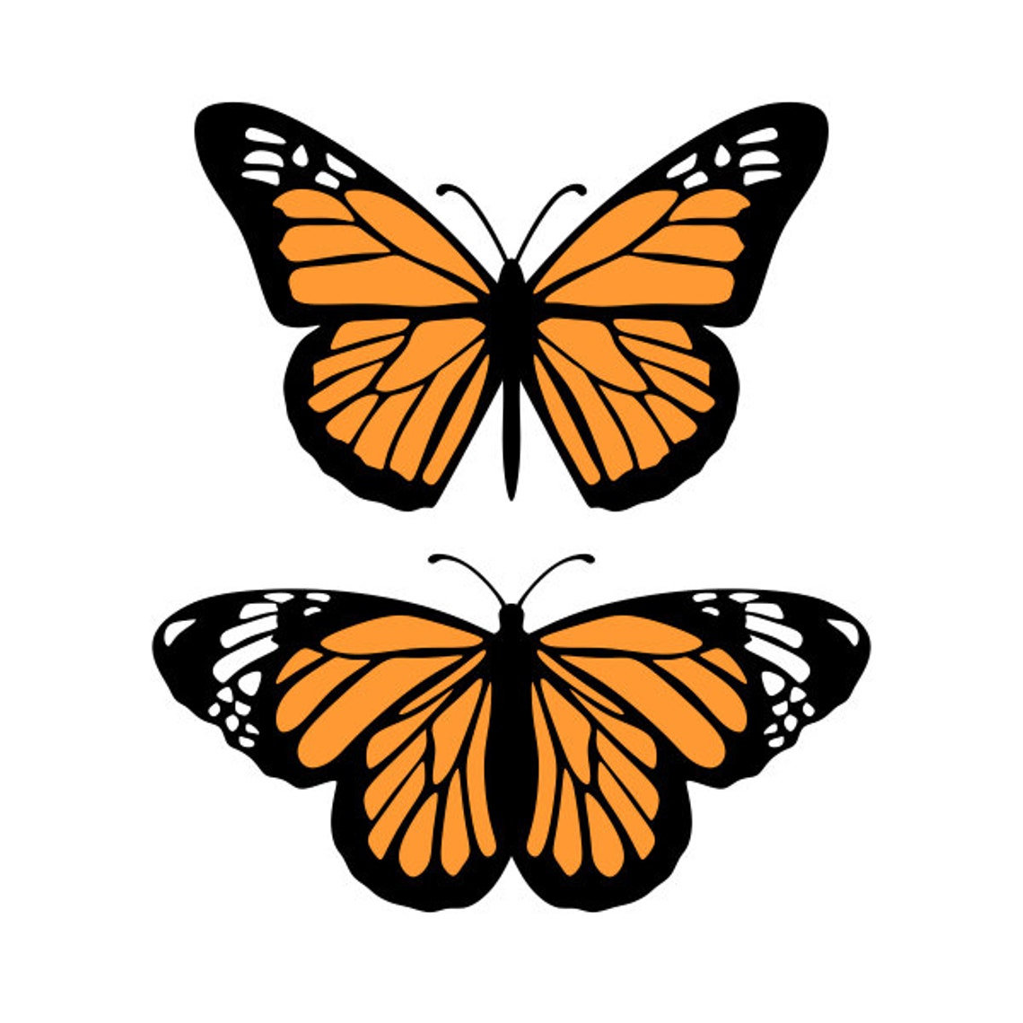 Monarch Butterfly Cuttable Design SVG PNG DXF & Eps Designs - Etsy