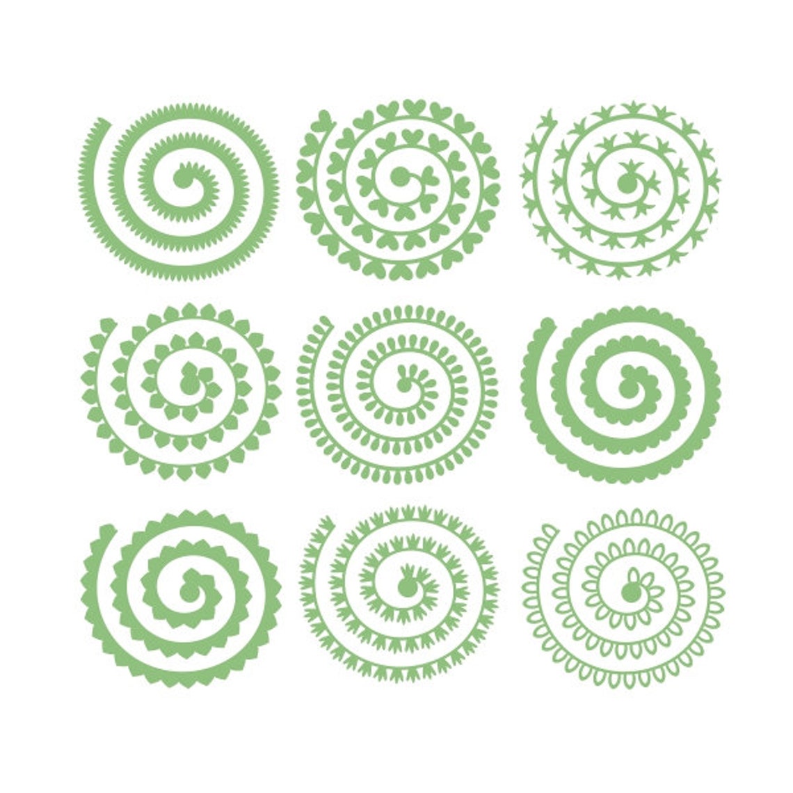 Flowe Cutable Rolled Flower Cuttable Design SVG PNG DXF & Eps Designs Cricut - Etsy