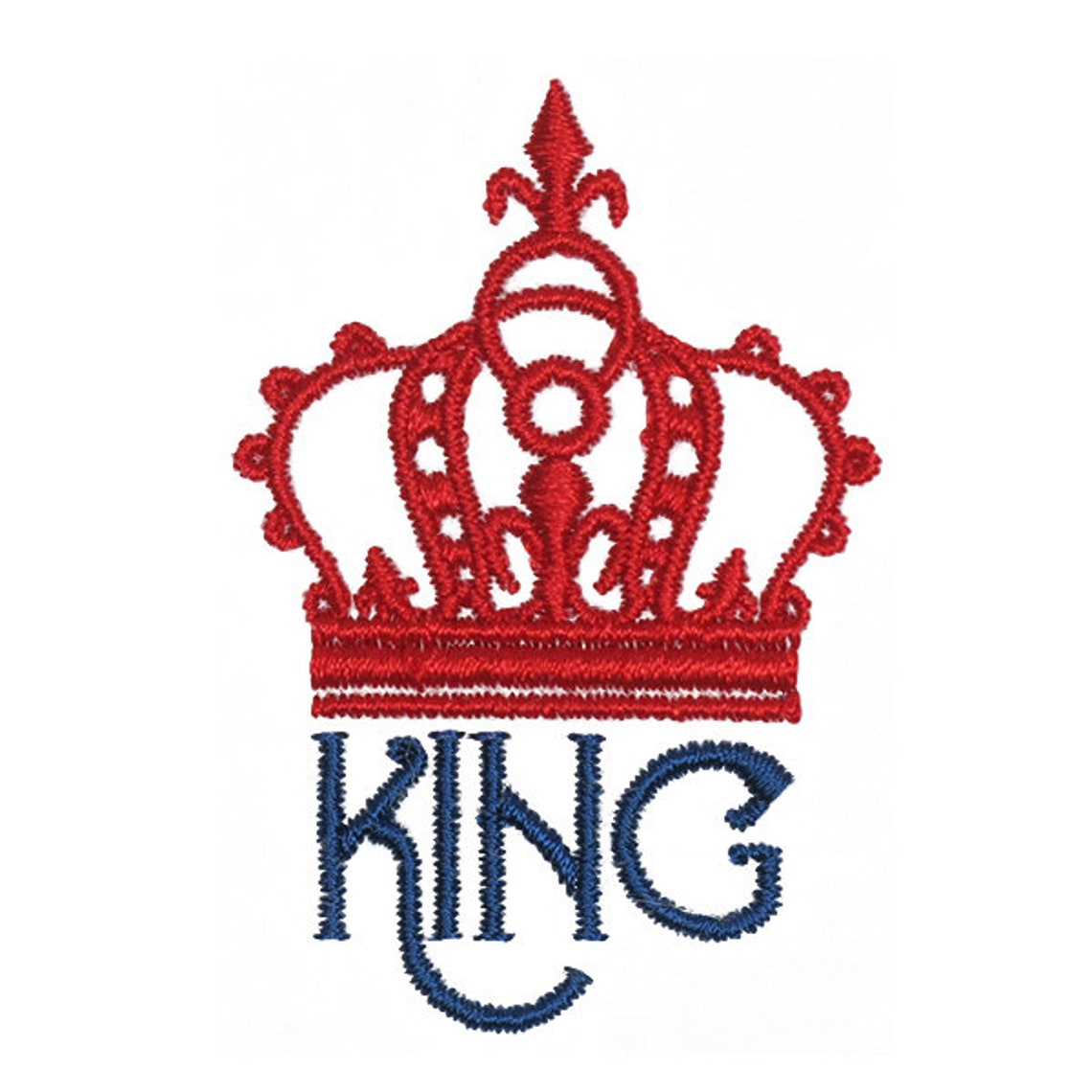 King And Queen Crown Embroidery Design Instant Download PES Etsy