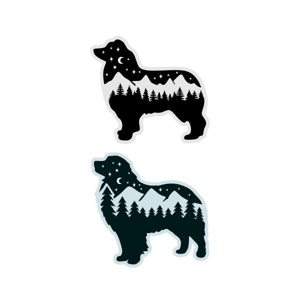 Aussie Dog Silhouette Cuttable Design SVG PNG DXF & eps Designs Cricut Cameo File Silhouette