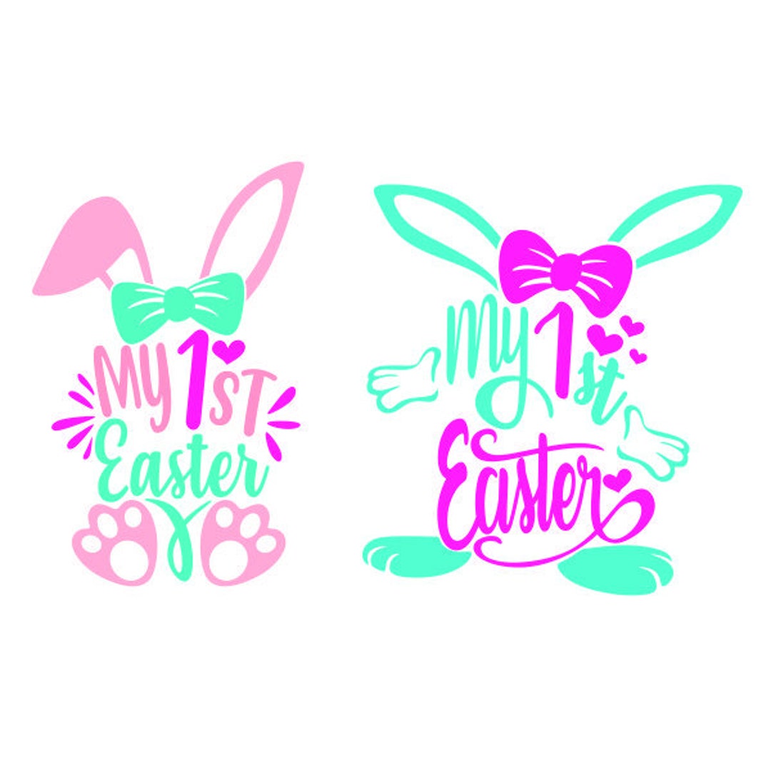 My 1st Easter Cuttable Design SVG PNG DXF & Eps Designs Cricut Cameo ...
