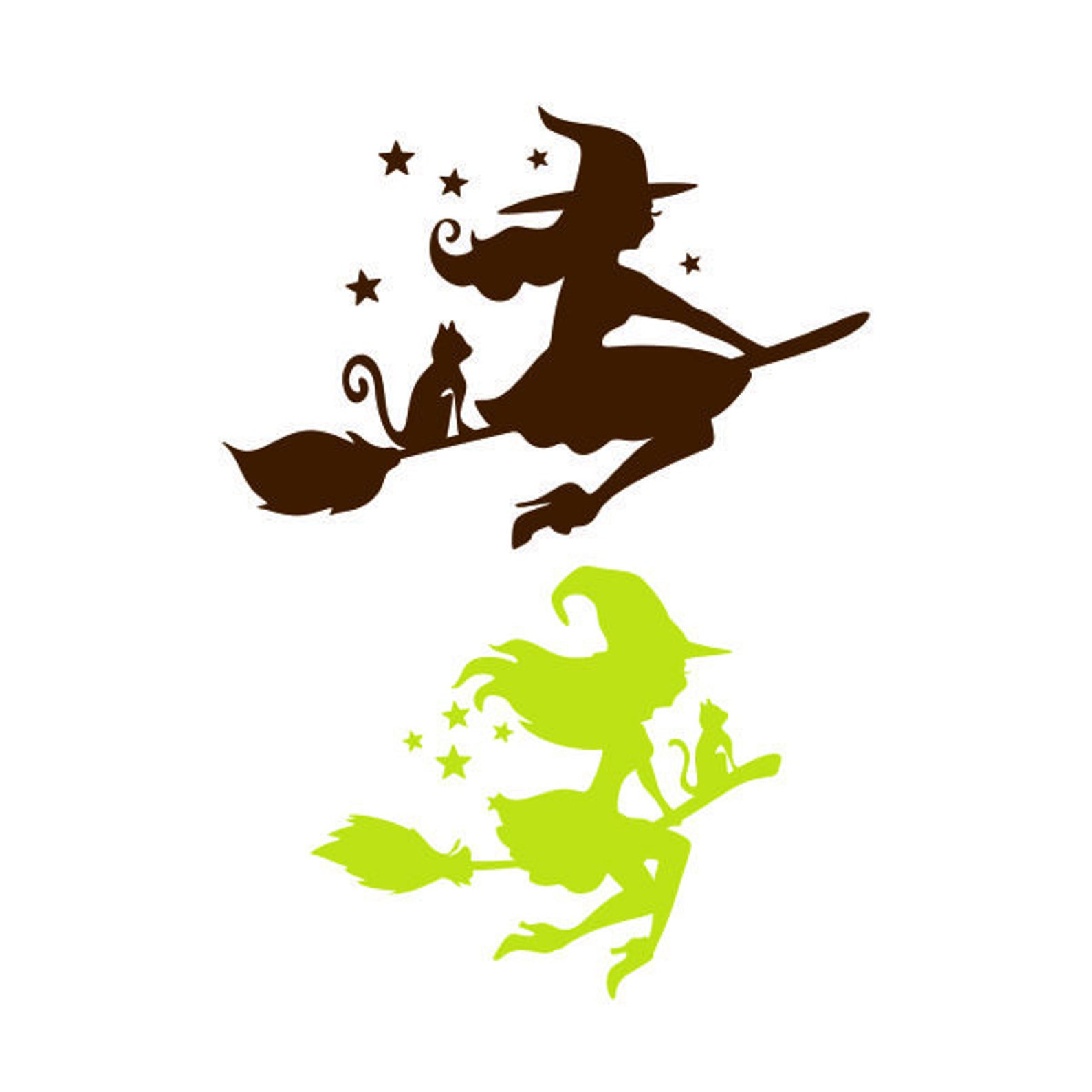 Flying Witch Cuttable Design SVG PNG DXF & Eps Designs Cricut - Etsy