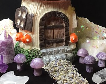 Lepidolite Mini Fairy Mushroom Crystal, Lepidolite Crystal, Lepidolite Mushroom, Mini Mushroom Crystal, Purple Crystal, Metaphysical Crystal
