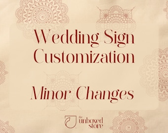 Wedding Sign Outfit & Hair Customization (Digital Download)