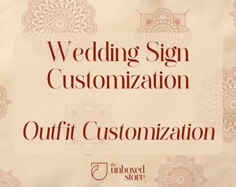 Bride and Groom Outfit Customization Add-On (Digital)